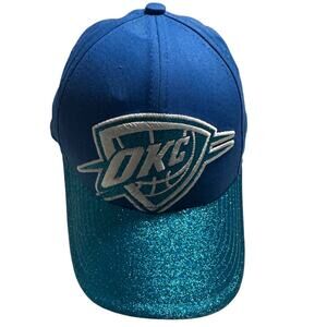 New Era OKC Thunder Baseball Hat Cap Kids One-Size Basketball NBA Blingy
